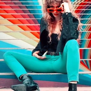 Black cut off Jean Jacket